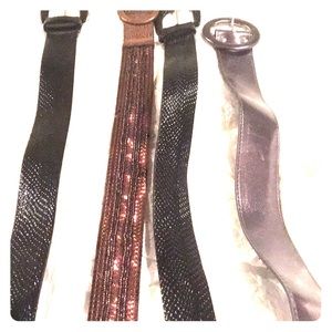 Women’s fashion belts in 4 colores and designs